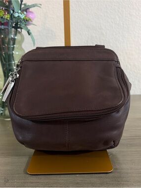 HOBO Brown Leather Cross Shoulder Bag/Purse/Side Bag/Wallet